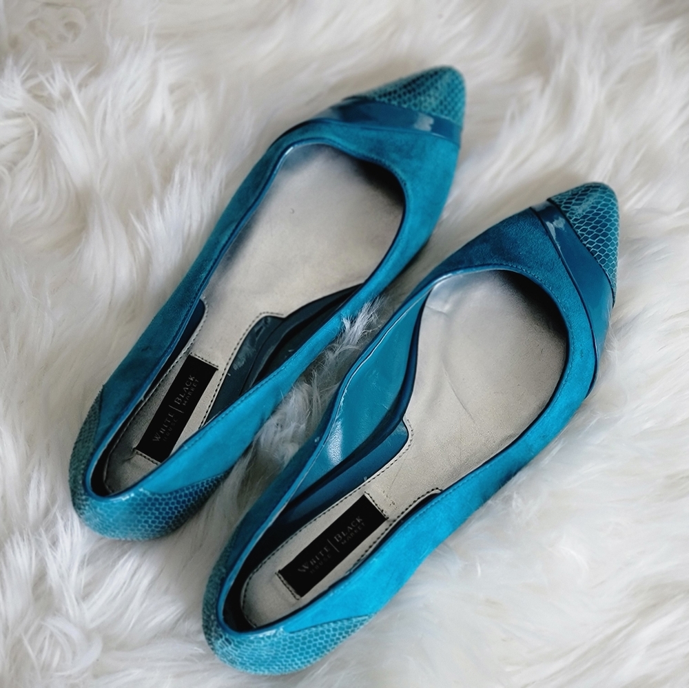 White House Black Market Turquoise Flats